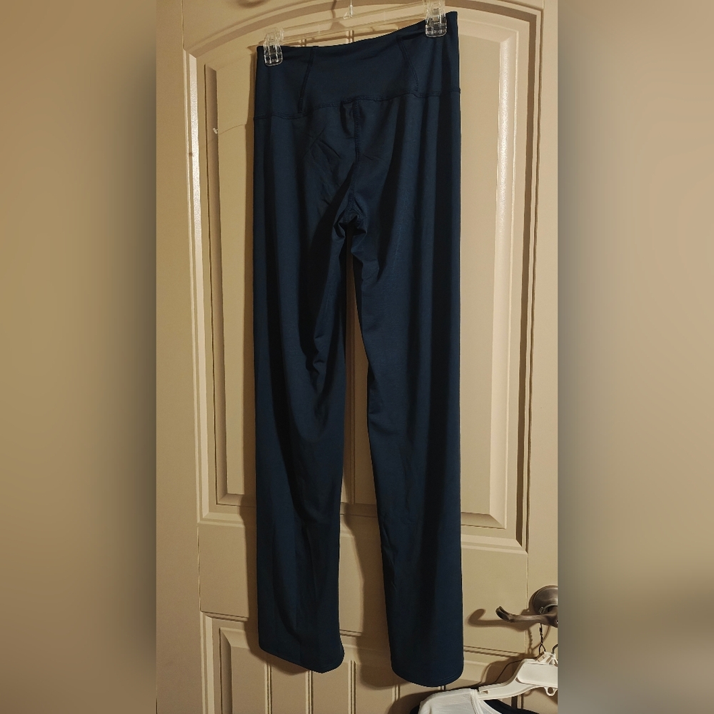 NWOT Free People Movement Flare Split Leggings Small Blue High Rise Yoga Pants - Picture 8 of 11